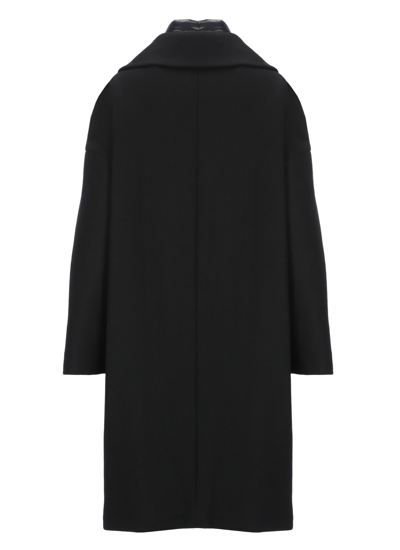 Herno Wool Coat In Black