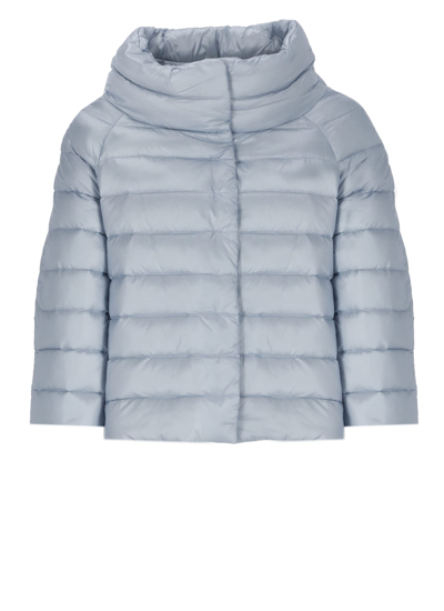 Herno Sofia Quilted Down Jacket In Celeste
