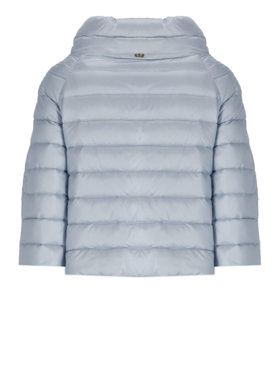 Herno Sofia Quilted Down Jacket In Celeste