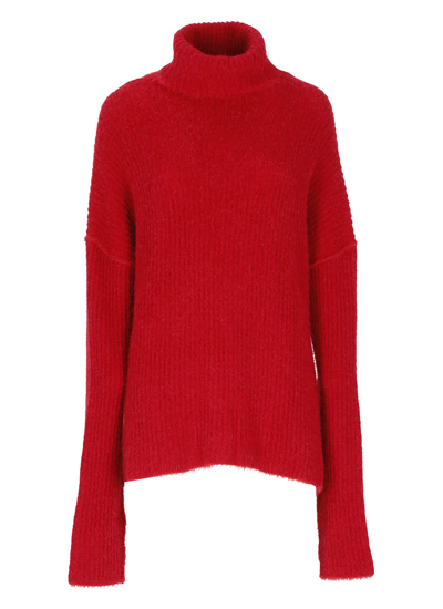 Shop Uma Wang Stripes Sweater In Red