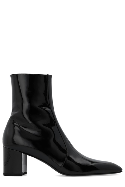 Shop Saint Laurent Xiv Zipped Boots In Black