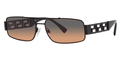 Shop Versace Men's 60 Mm Sunglasses In Black