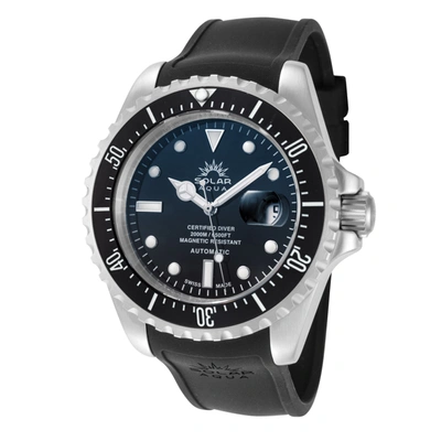 Shop Solar Aqua Men's 45mm Watch In Black