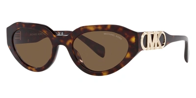 Shop Michael Kors Women's 53 Mm Sunglasses In Brown