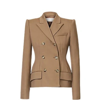 Shop Sportmax Fitted Jacket In Neturals