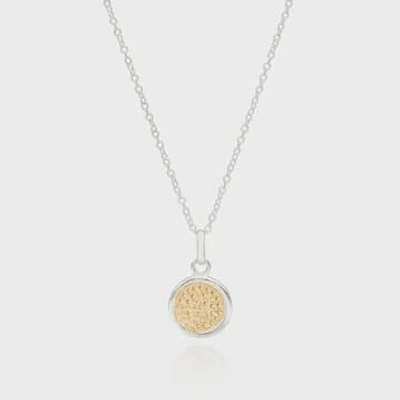 Shop Anna Beck Classic Medium Circle Necklace In Gold