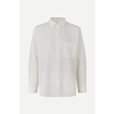 Shop Samsoe & Samsoe Damon Shirt White