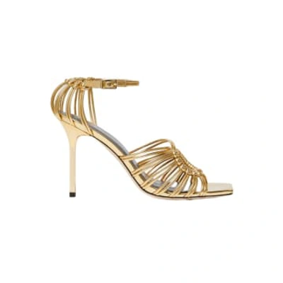 Shop Marella Strappy Sandals In Gold