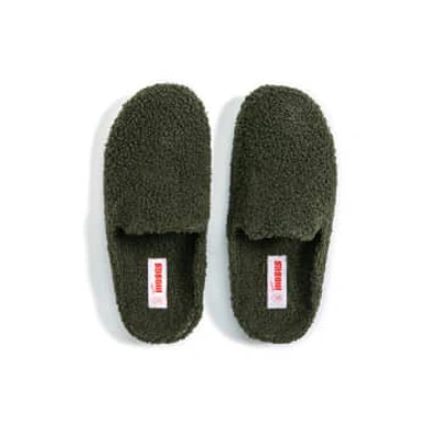 Shop Freedom Moses Olive Kush Slippers In Green