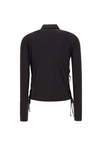 Shop Heron Preston "lace Up Stretch" Shirt In Black