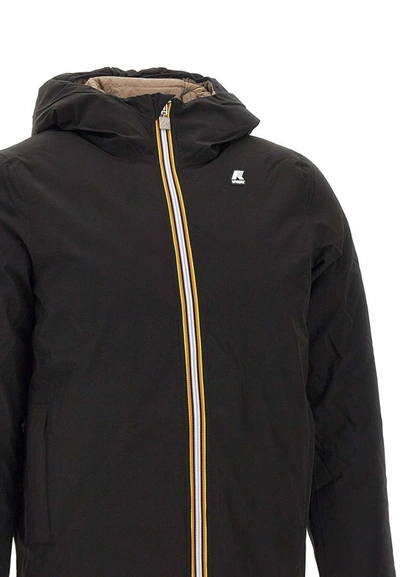 Shop K-way "eco Stretch Thermo Double" Jacket In Black