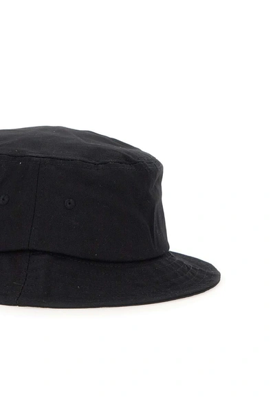 Shop Kenzo Paris "bucket" Cotton Fisherman Hat In Black