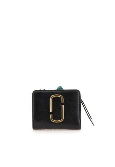 Marc Jacobs The Snapshot Mini Compact Wallet in Black Leather ref.362759 -  Joli Closet