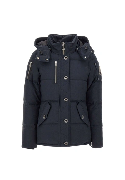 Moose Knuckles "knowlesvilles" Down Jacket In Blue