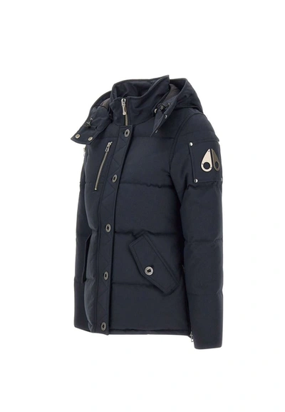 Moose Knuckles "knowlesvilles" Down Jacket In Blue