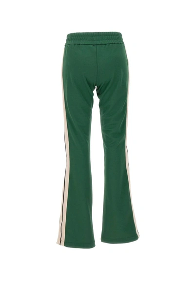 Shop Palm Angels "flare Track " Pants In Green