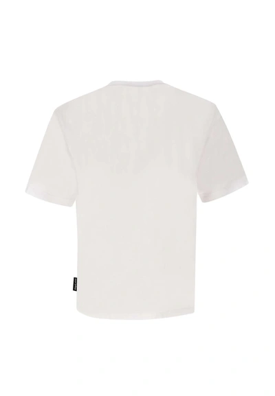 Shop Palm Angels "monogram Regular Tee" Cotton T-shirt In White