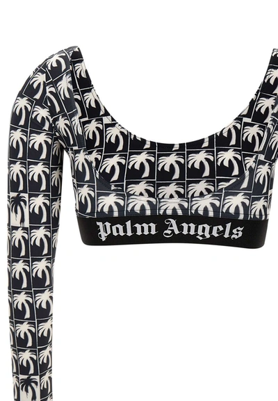 Shop Palm Angels "palms Logo" Top In Black
