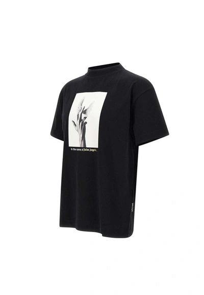 Shop Palm Angels "wings Classic Tee" Cotton T-shirt In Black