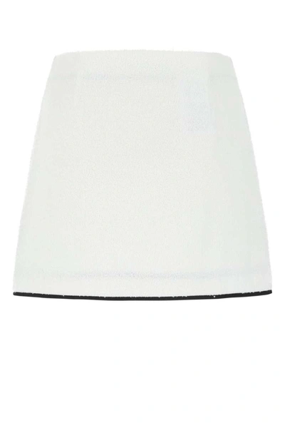 Shop Prada Skirts In White