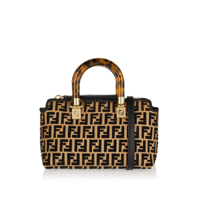 Shop Fendi By The Way Monogrammed Mini Tote Bag In Multi