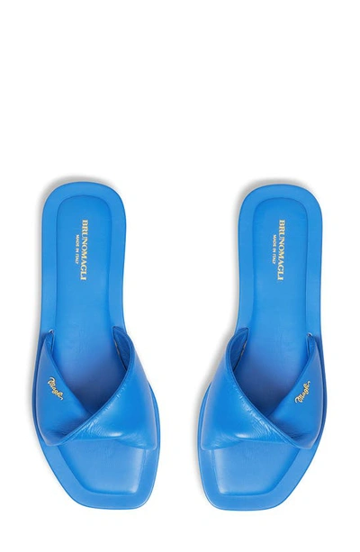 Shop Bruno Magli Francis Slide Sandal In Cobalt Blue