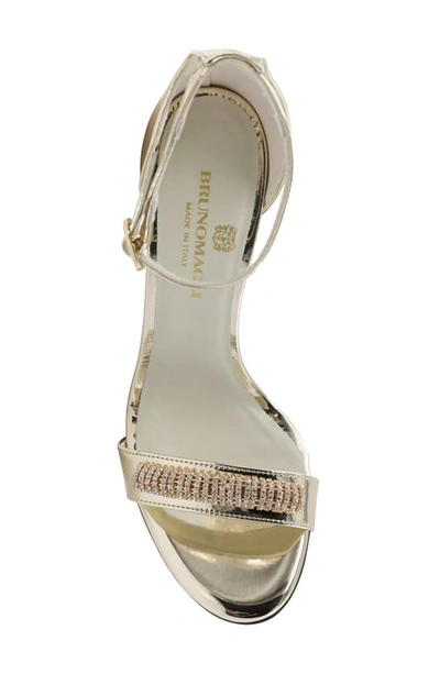 Shop Bruno Magli Estelle Ankle Strap Sandal In Gold