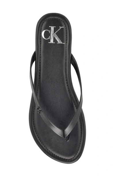 Shop Calvin Klein Crude Flip Flop In Black