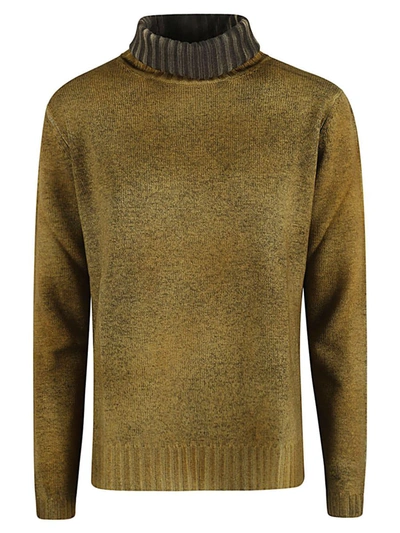 Shop Alessandro Aste Wool And Cashmere Blend Turtleneck Sweater In Dove Grey
