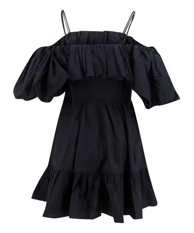 Shop Ulla Johnson Lila Mini Dress In Black