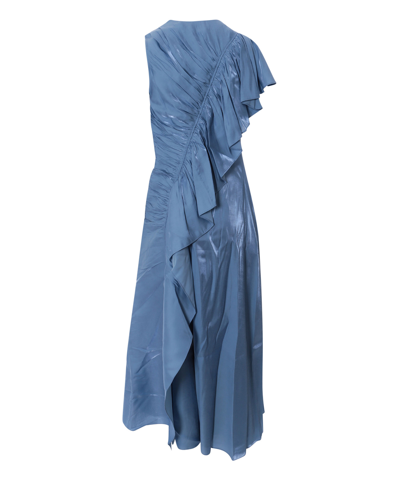 Shop Ulla Johnson Lali Midi Dress In Blue