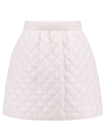 Shop Moncler Mini Skirt In White