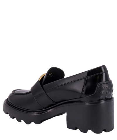 Shop Tod's T Timeless Loafers In Black