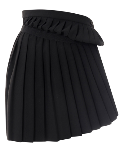 Shop Mm6 Maison Margiela Mini Skirt In Black