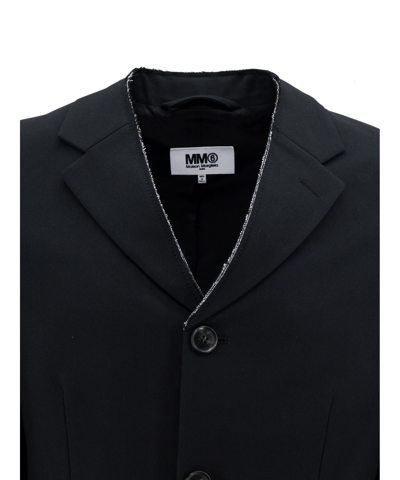 Shop Mm6 Maison Margiela Blazer In Black