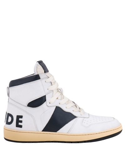 Shop Rhude Rhecess High-top Sneakers In White