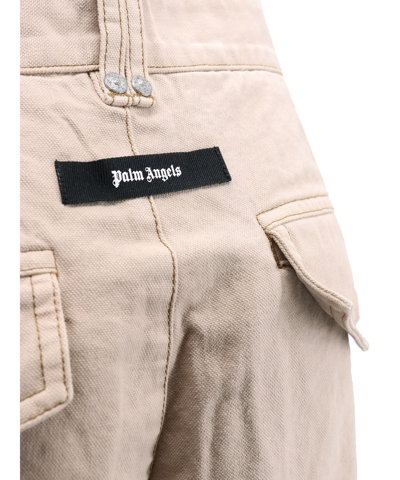 Shop Palm Angels Trousers In Beige