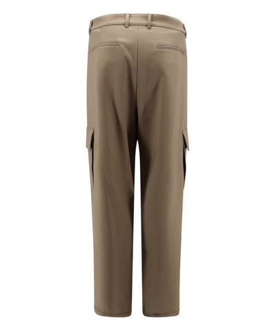 Shop Off-white Trousers In Green