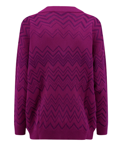 Shop Missoni Sweater In Violet