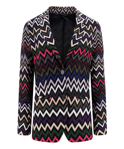 Shop Missoni Blazer In Multicolor