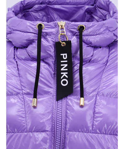 Shop Pinko Down Jacket In Violet