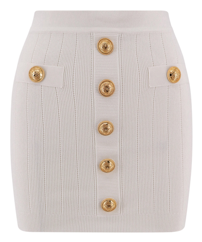 Shop Bally Mini Skirt In White