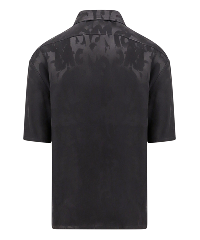 Shop Alexander Mcqueen Graffiti Short Sleeve Shirt In Black