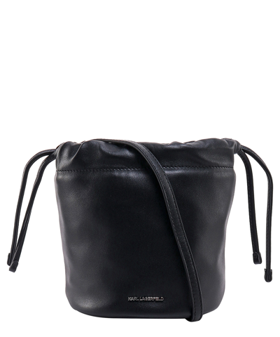 Shop Karl Lagerfeld K/ikonik 2.0 Bucket Bag In Black