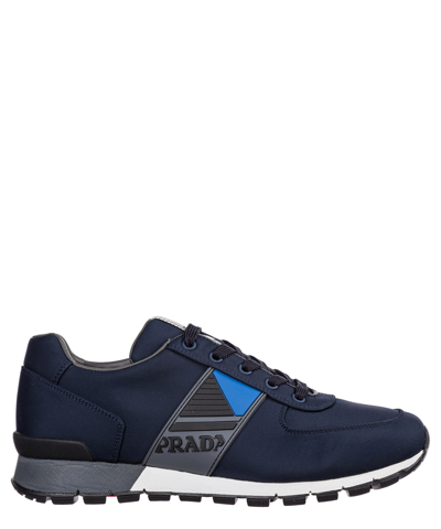 Shop Prada Sneakers In Blue