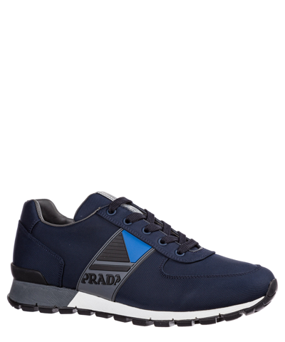 Shop Prada Sneakers In Blue