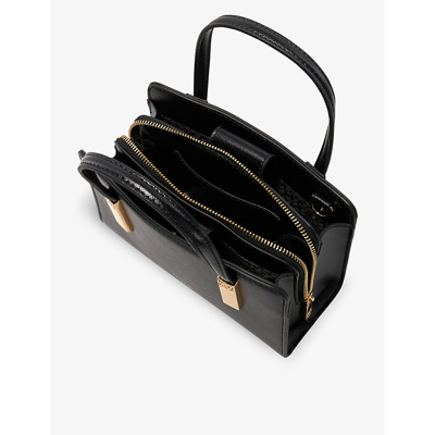 Shop Dune Black-synthetic Dinkydenbeigh Small Faux-leather Tote Bag