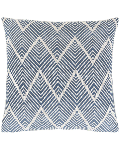 Shop Surya Kanga Polyester Pillow In Blue