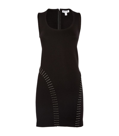 Shop Alaïa Pin-detail Mini Dress In Black