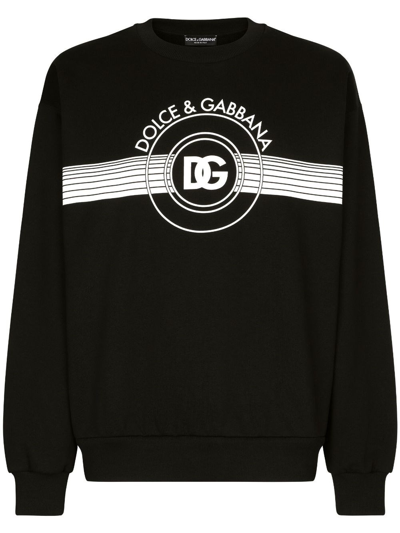 Shop Dolce & Gabbana Logo Sweatshirt In Black  
